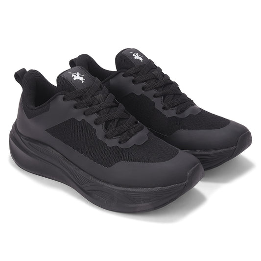 Men's Black Solid Casual Shoes