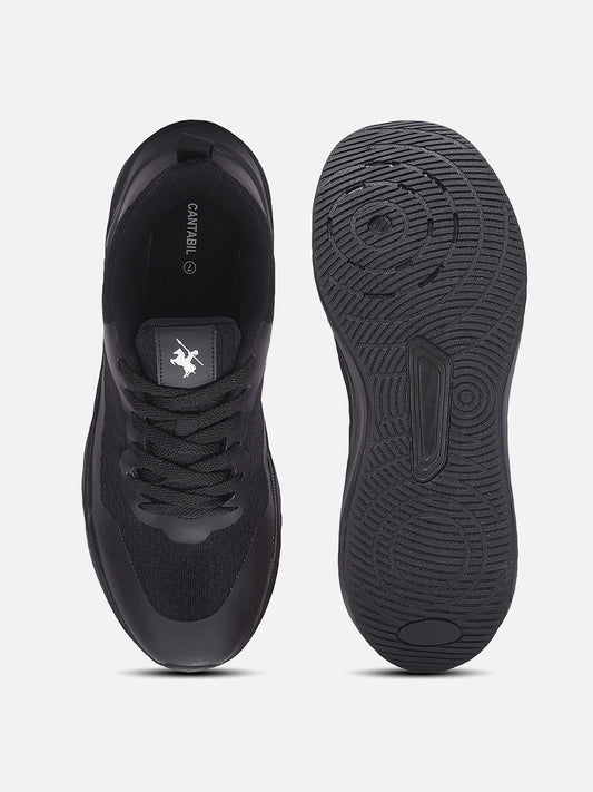 Men's Black Solid Casual Shoes