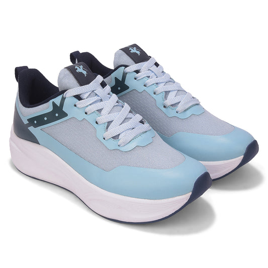 Men's Sky Blue Solid Casual Shoes