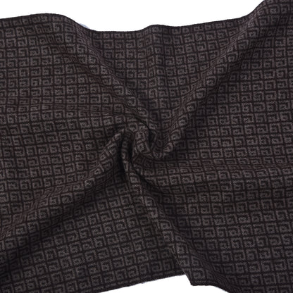 Men Brown Printed Winter Warm Casual Muffler