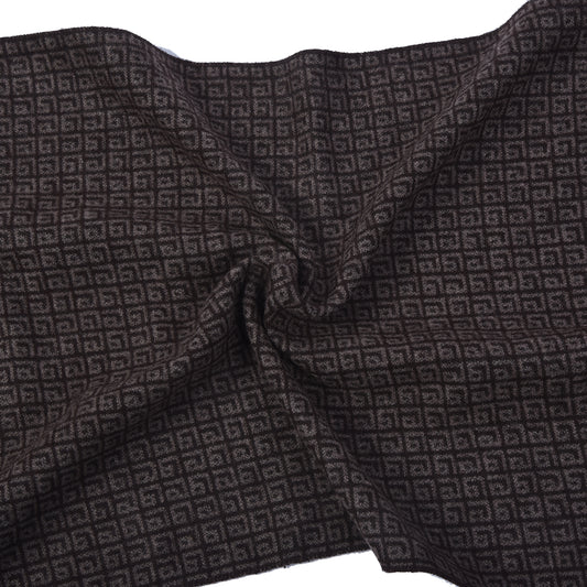 Men Brown Printed Winter Warm Casual Muffler