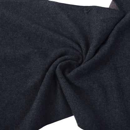 Men Dark Grey Brown Solid Winter Warm Casual Muffler