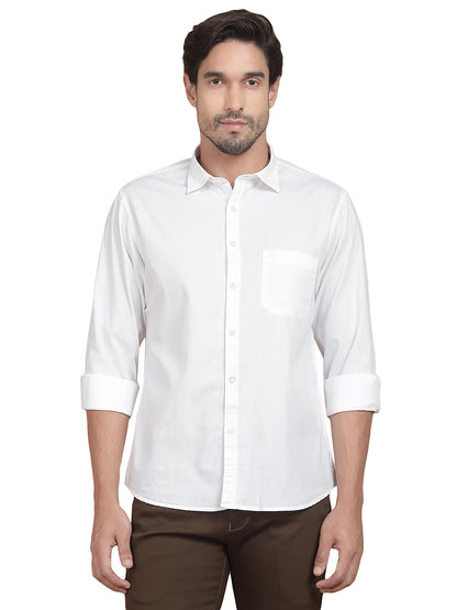 Casual Shirt for Men l Breathable & Soft with Color Fastness Slim Fit Cotton Fabric Solid Pattern