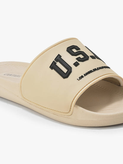 Casual Slider for Men | Lightweight & Comfortable with Cushioned Insole EVA Upper synthetic Sole Slip on Closure