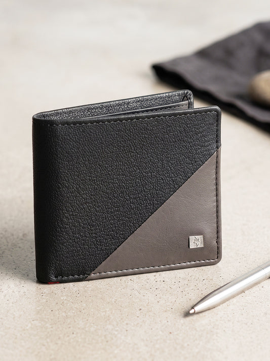 Men Black Bifold Wallet