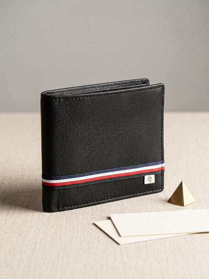 Men Black Bifold Wallet