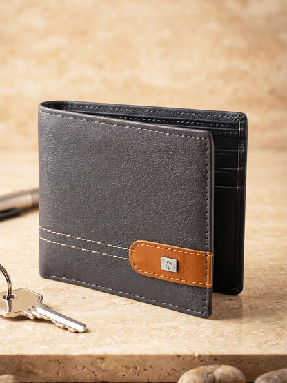 Men Blue Bifold Wallet