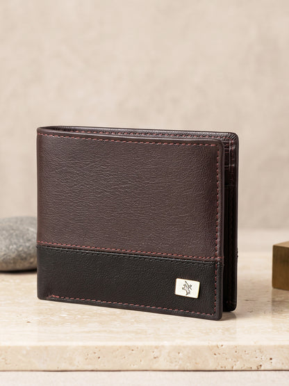 Men Brown Bifold Wallet