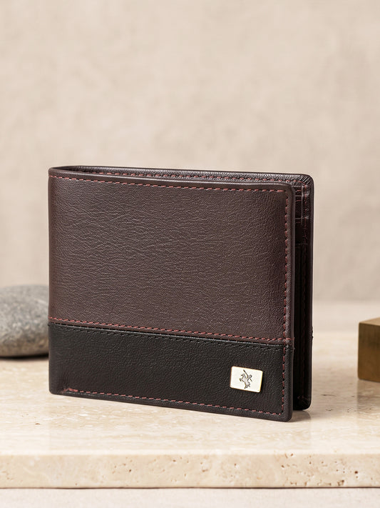 Men Brown Bifold Wallet