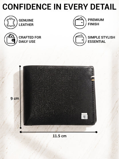 Men Black Bifold Wallet