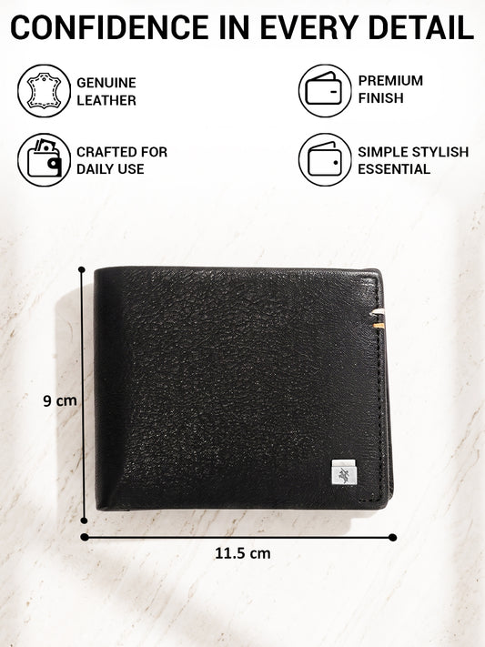 Men Black Bifold Wallet