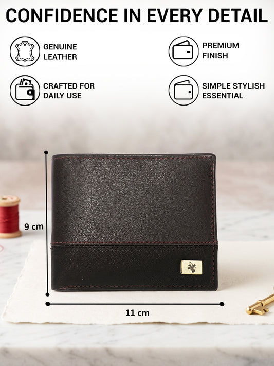 Men Brown Bifold Wallet