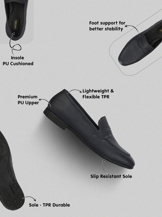 Men's Navy Solid Formal Shoes