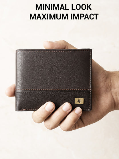 Men Brown Bifold Wallet