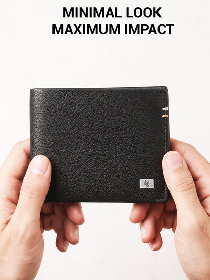 Men Black Bifold Wallet