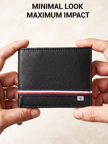 Men Black Bifold Wallet