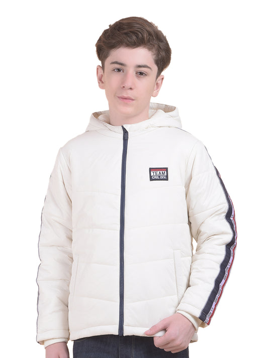 Casual Jacket for Boys l Breathable & Soft with Color Fastness Regular Fit Hooded Neck Nylon Fabric Solid Pattern