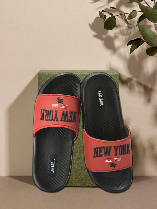 Casual Slider for Men | Lightweight & Comfortable with Cushioned Insole EVA Upper synthetic Sole Slip on Closure