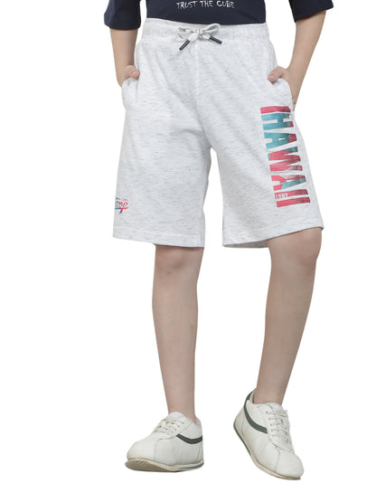 Casual Bermuda for Boys l Breathable & Soft with Color Fastness Regular Fit Poly Cotton Fabric Drawstring Closure Printed Pattern