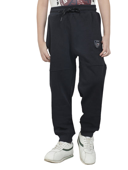 Casual Trackpant for Boys l Breathable & Soft with Color Fastness Regular Fit Fleece Fabric Printed Pattern Drawstring Closure