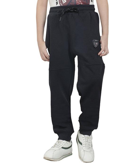 Casual Trackpant for Boys l Breathable & Soft with Color Fastness Regular Fit Fleece Fabric Printed Pattern Drawstring Closure