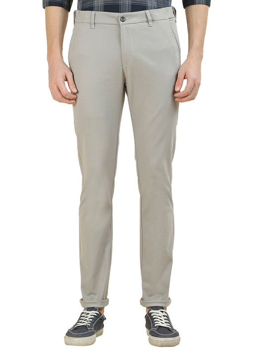 Casual Trousers for Men l Breathable & Soft with Color Fastness Regular Fit Cotton Blend Fabric Solid Pattern