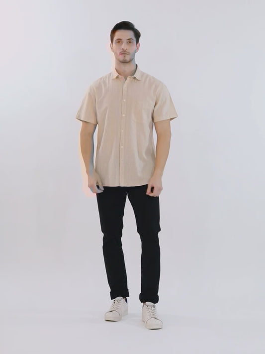 Casual Shirt for Men | Breathable & Soft with Color Fastness Regular Fit Spread Collar Neck Cotton Fabric Checkered Pattern