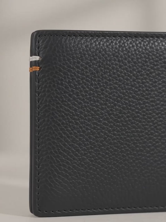 Men Black Bifold Wallet