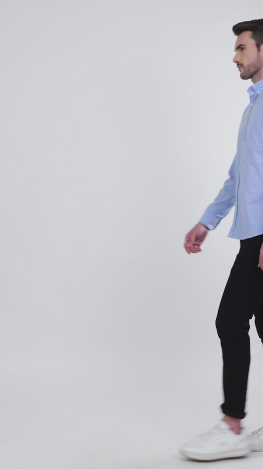 Casual Shirt for Men | Breathable & Soft with Color Fastness Regular Fit Spread Collar Neck Cotton Fabric Solid Pattern