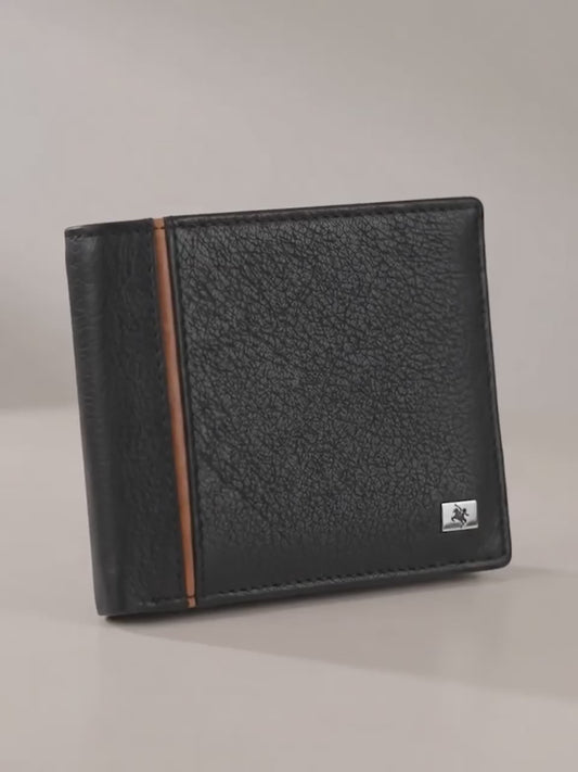 Men Black Bifold Wallet