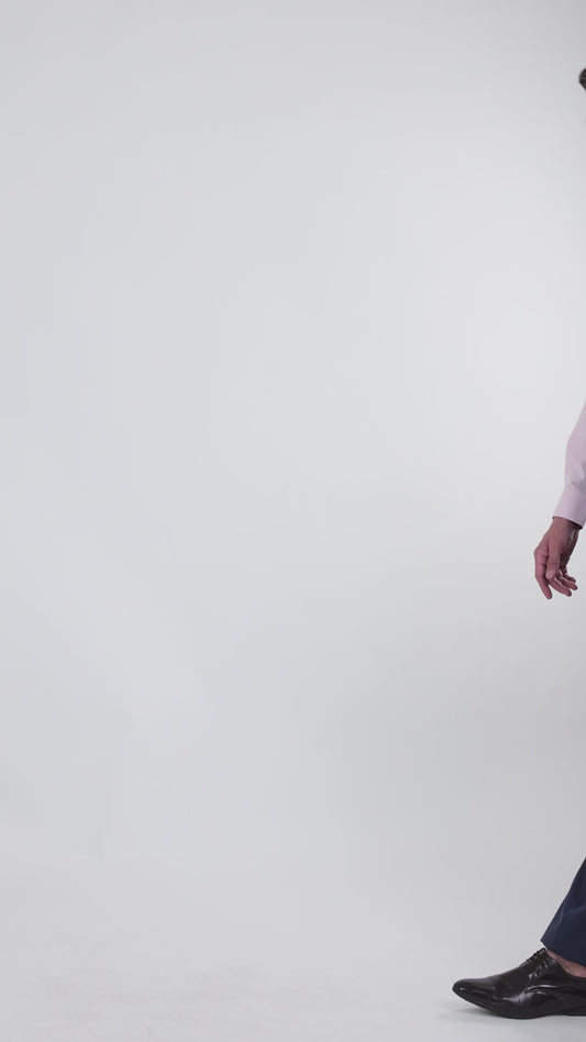 Formal Shirt for Men l Breathable & Soft with Color Fastness Regular Fit Spread Collar Neck Cotton Blend Fabric Self Design Pattern