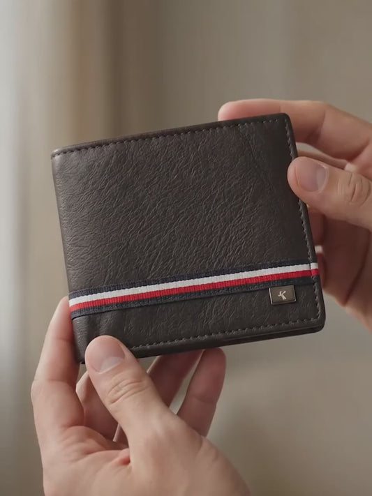 Men Black Bifold Wallet