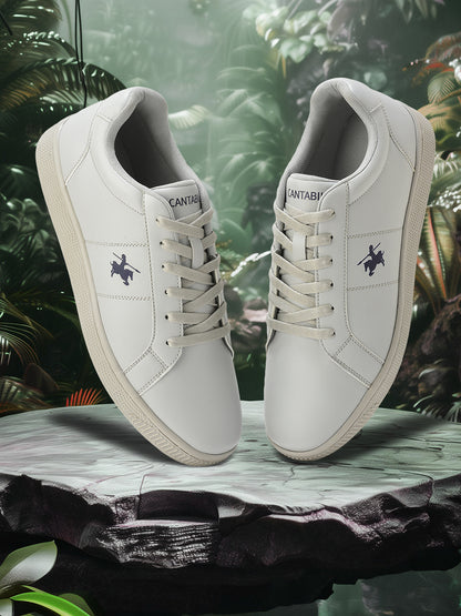 Casual Sneaker Shoes for Men | Lightweight & Comfortable with Cushioned Insole PU Upper TPR Sole Lace Up Closure