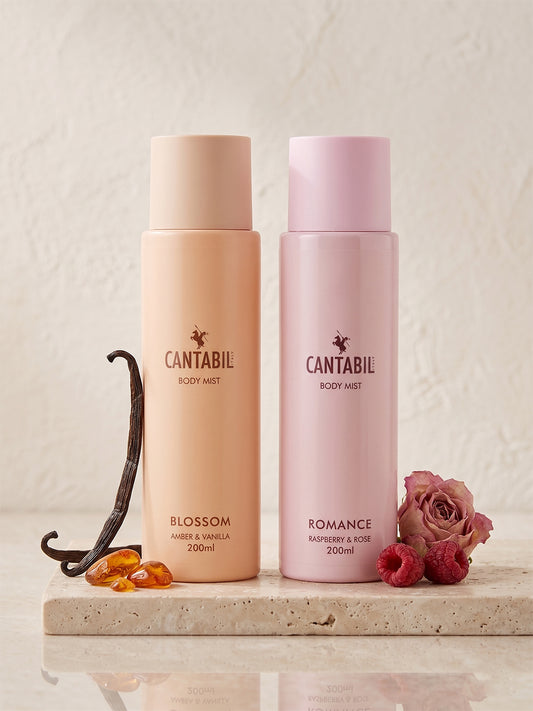 Luxury Long Lasting Romance & Blossom Body Spray Mist for Men & Women | Pack of 2 x 200ml