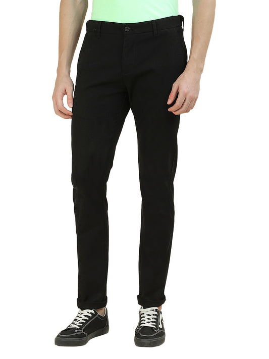 Casual Trousers for Men l Breathable & Soft with Color Fastness Regular Fit Cotton Blend Fabric Solid Pattern
