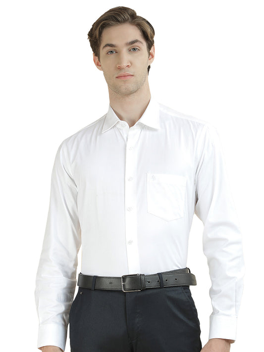 Formal Shirt for Men l Breathable & Soft with Color Fastness Regular Fit Pure Cotton Fabric Self Design Pattern