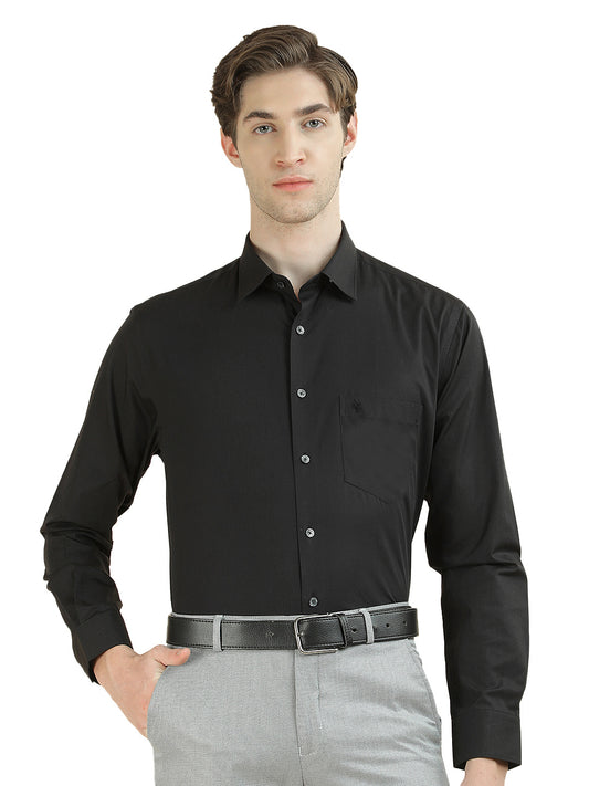 Formal Shirt for Men l Breathable & Soft with Color Fastness Regular Fit Pure Cotton Fabric Solid Pattern