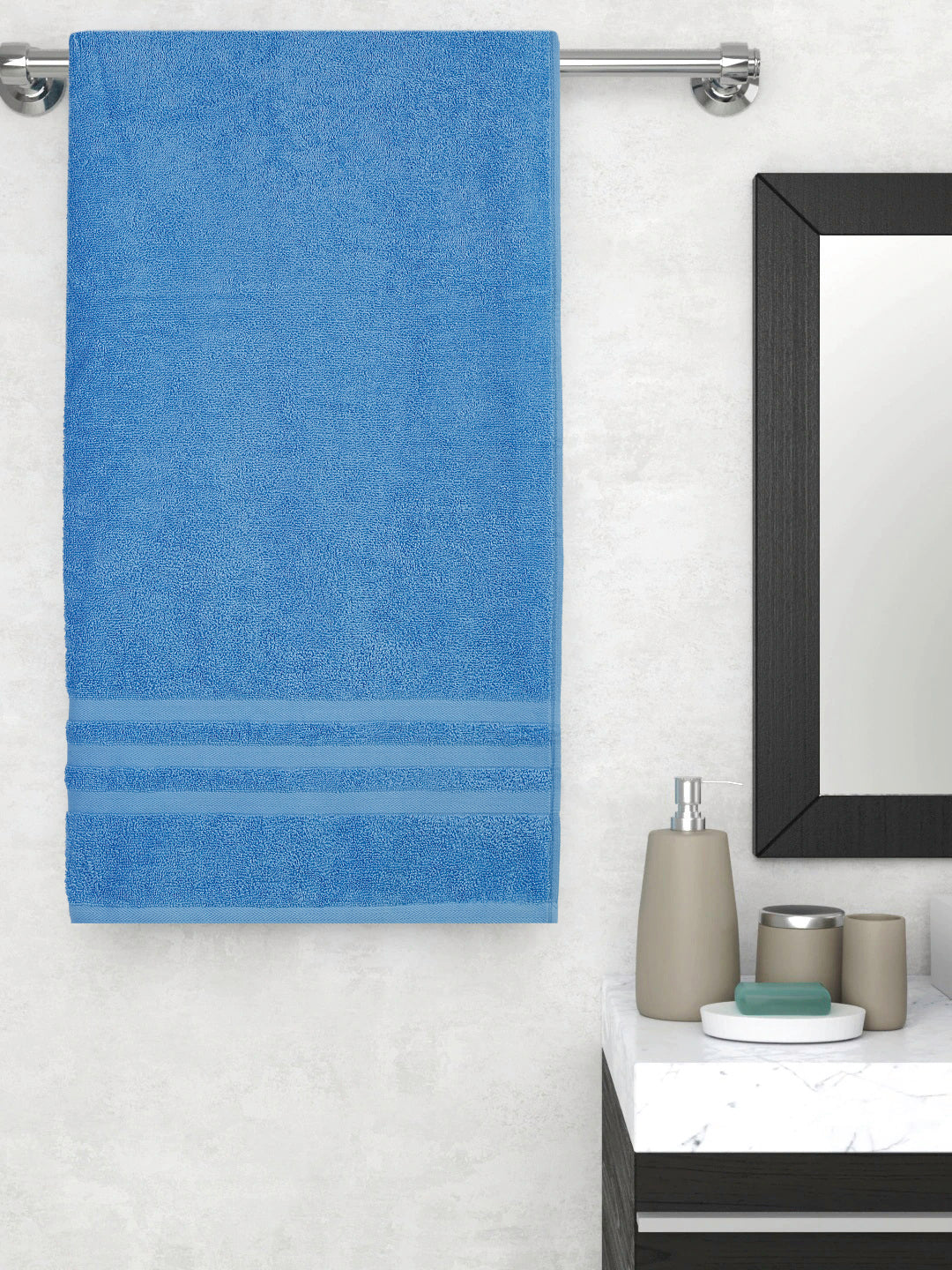 Cantabil Sky Blue Bath Towel (6747129970827)