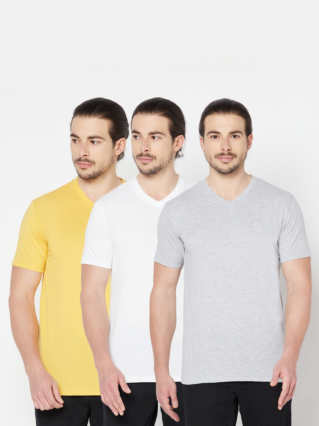 Cantabil Men's Pack of 3 T-Shirts (6817731870859)