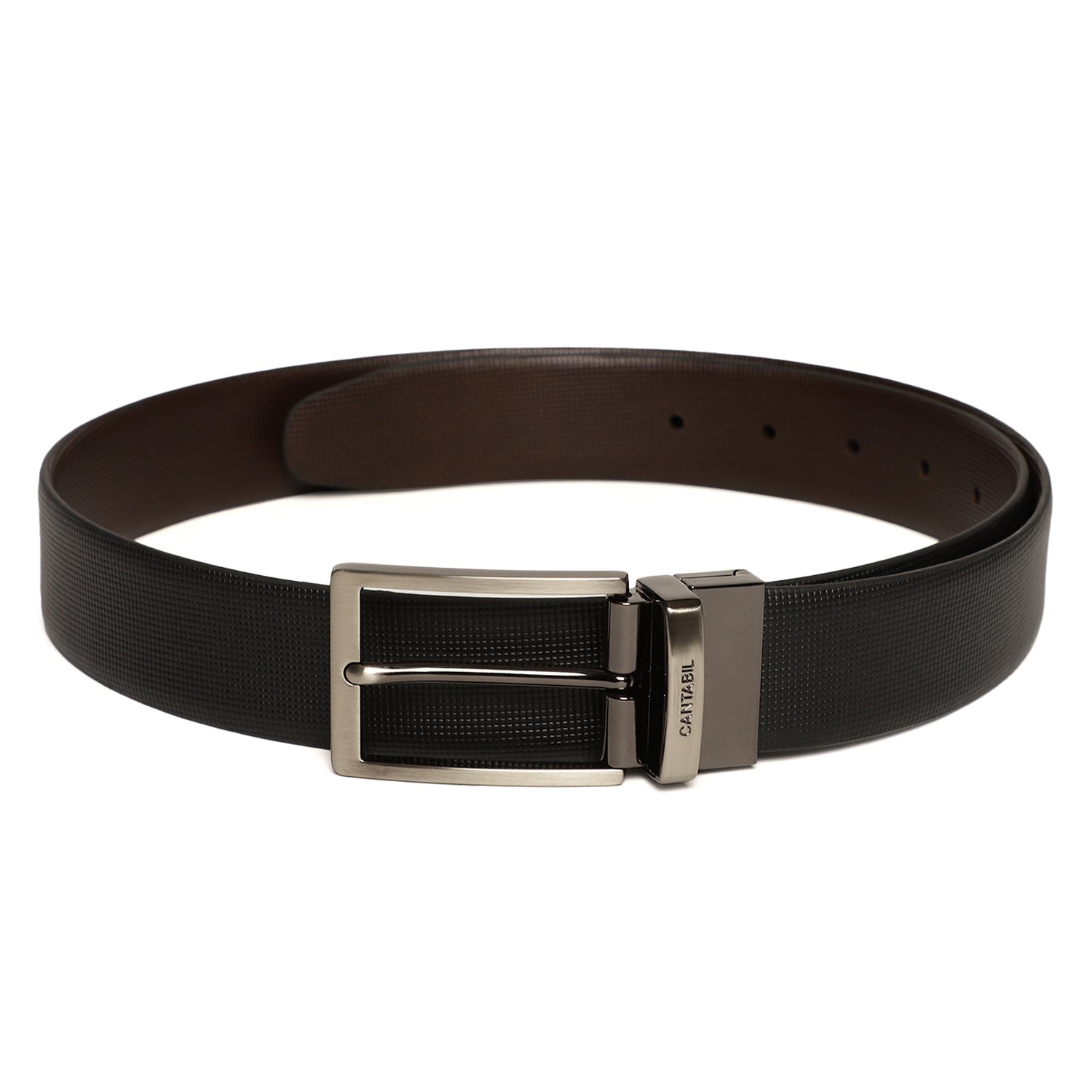 Cantabil Men Black Brown Belt (6805092368523)