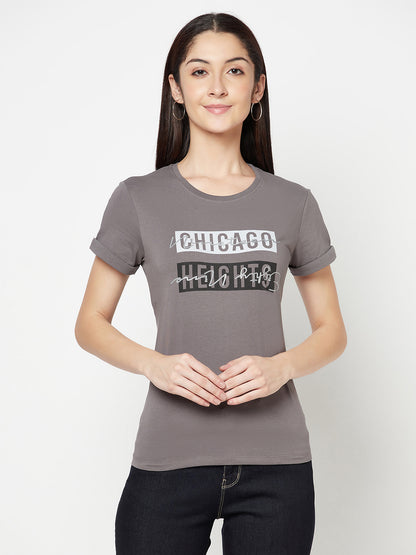 Cantabil Women's Grey T-Shirts (6822459801739)