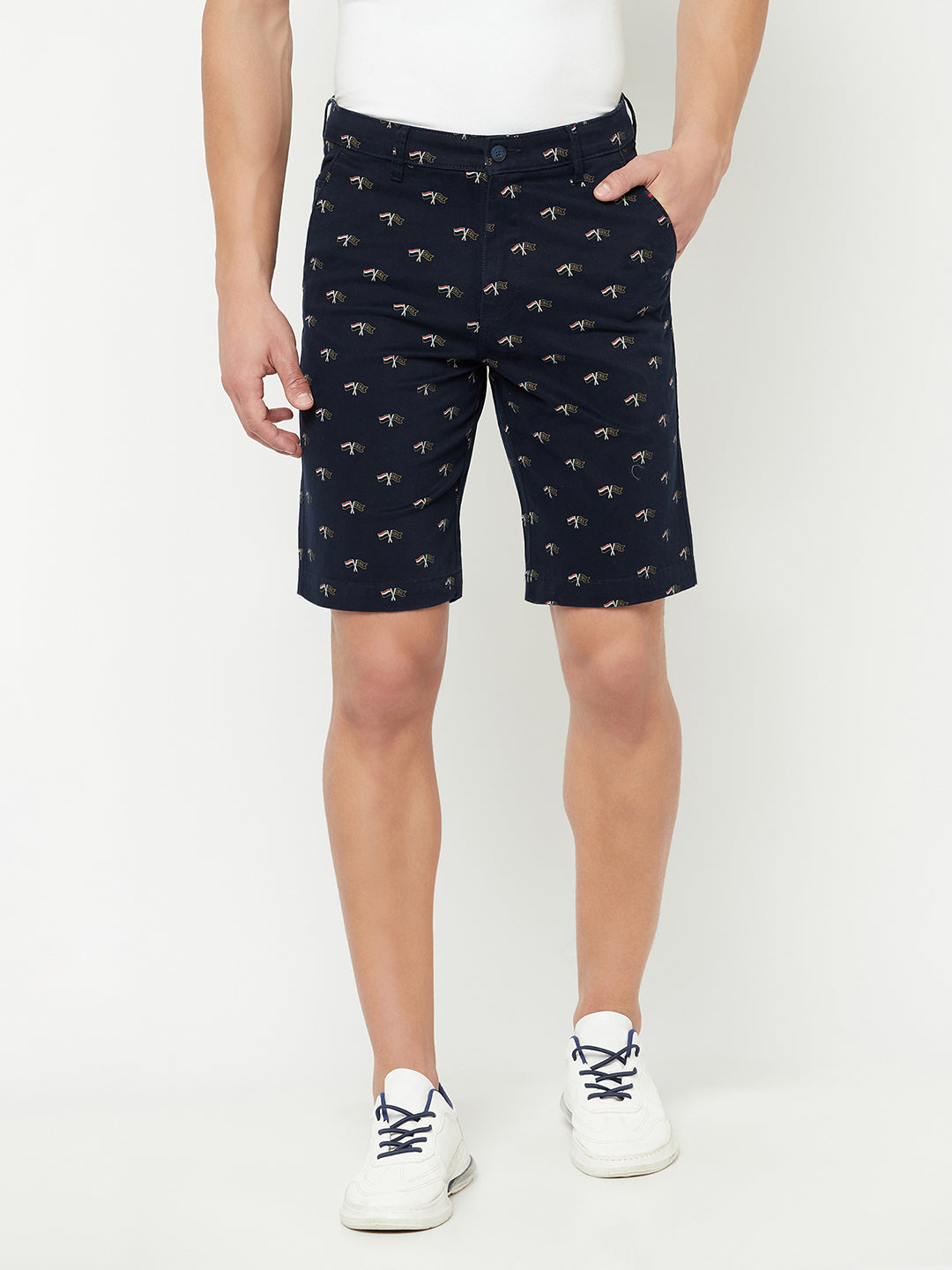 Cantabil Men's Navy Bermuda (6822676070539)