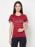 Cantabil Women's Maroon T-Shirts (6822467797131)