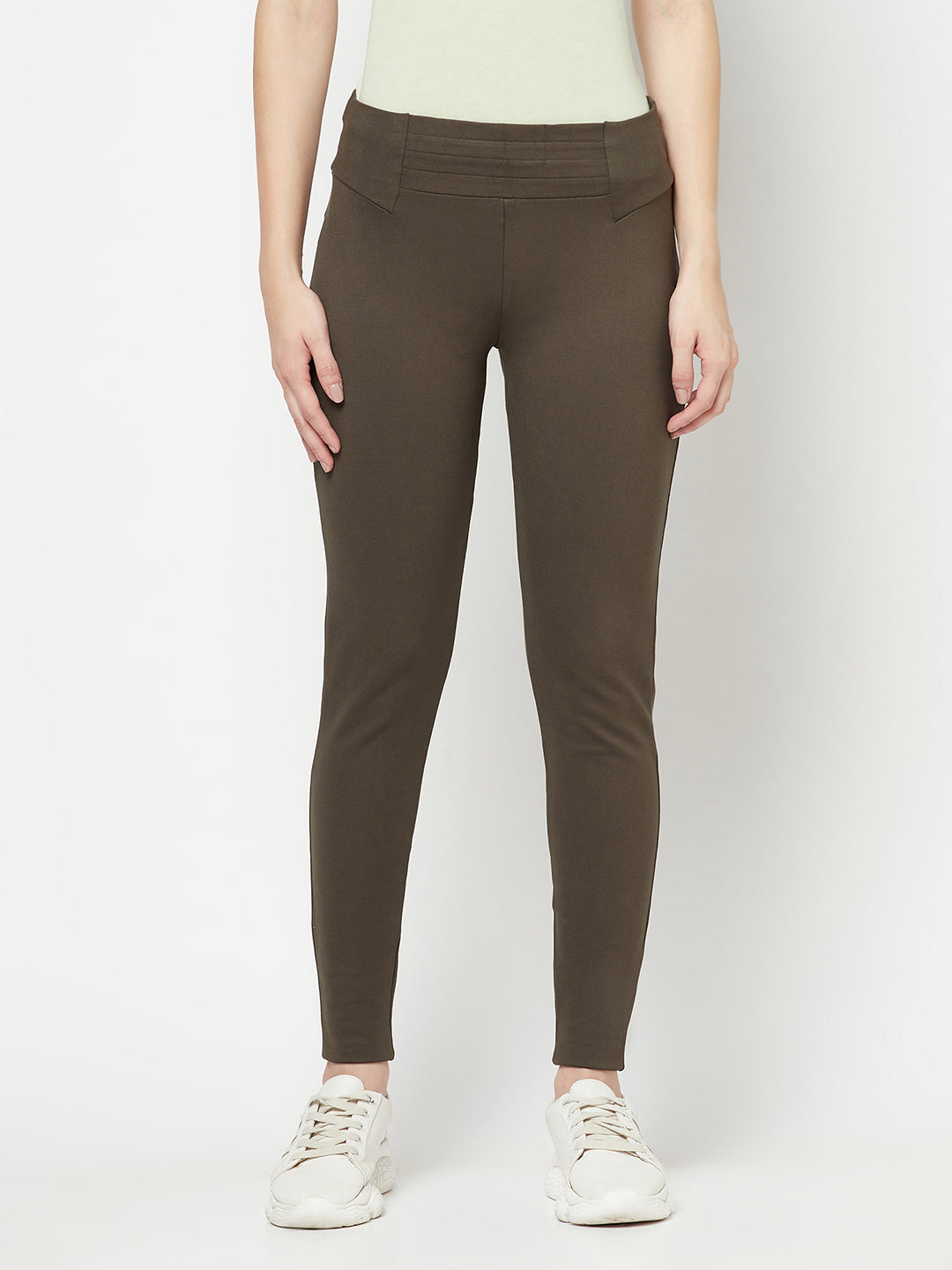 Cantabil Ladies Olive Jegging (6821782880395)