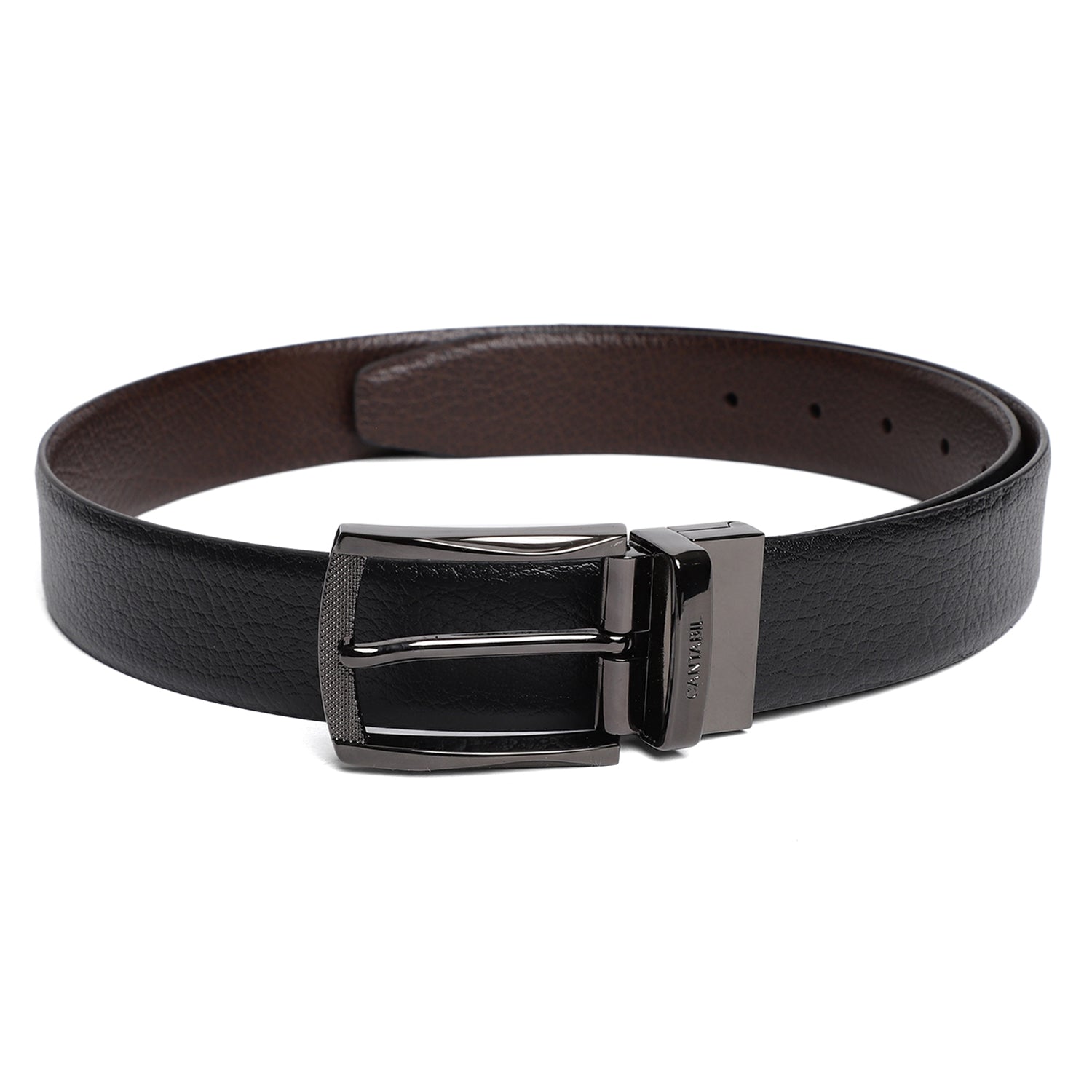 Fawn and Black Reversible Belt