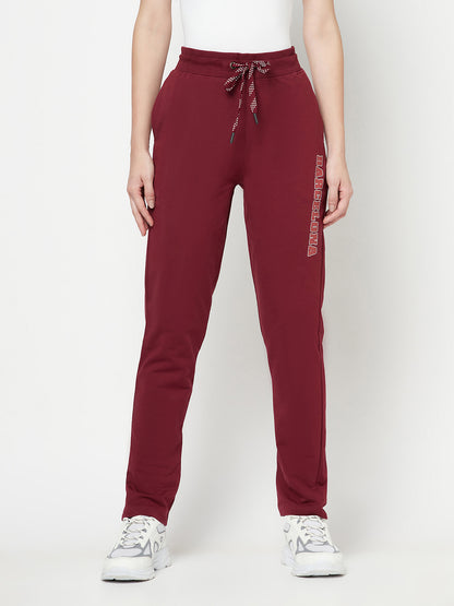 Cantabil Women's Wine Track Pant (6822506791051)