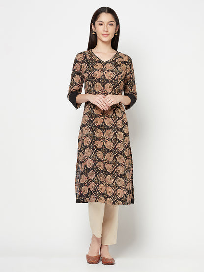 Cantabil Women's Black Kurti (6821974966411)