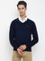 Cantabil Men Navy Blue Sweater (7047809597579)