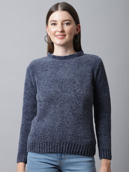 Cantabil Womens Blue Sweater (6994717966475)