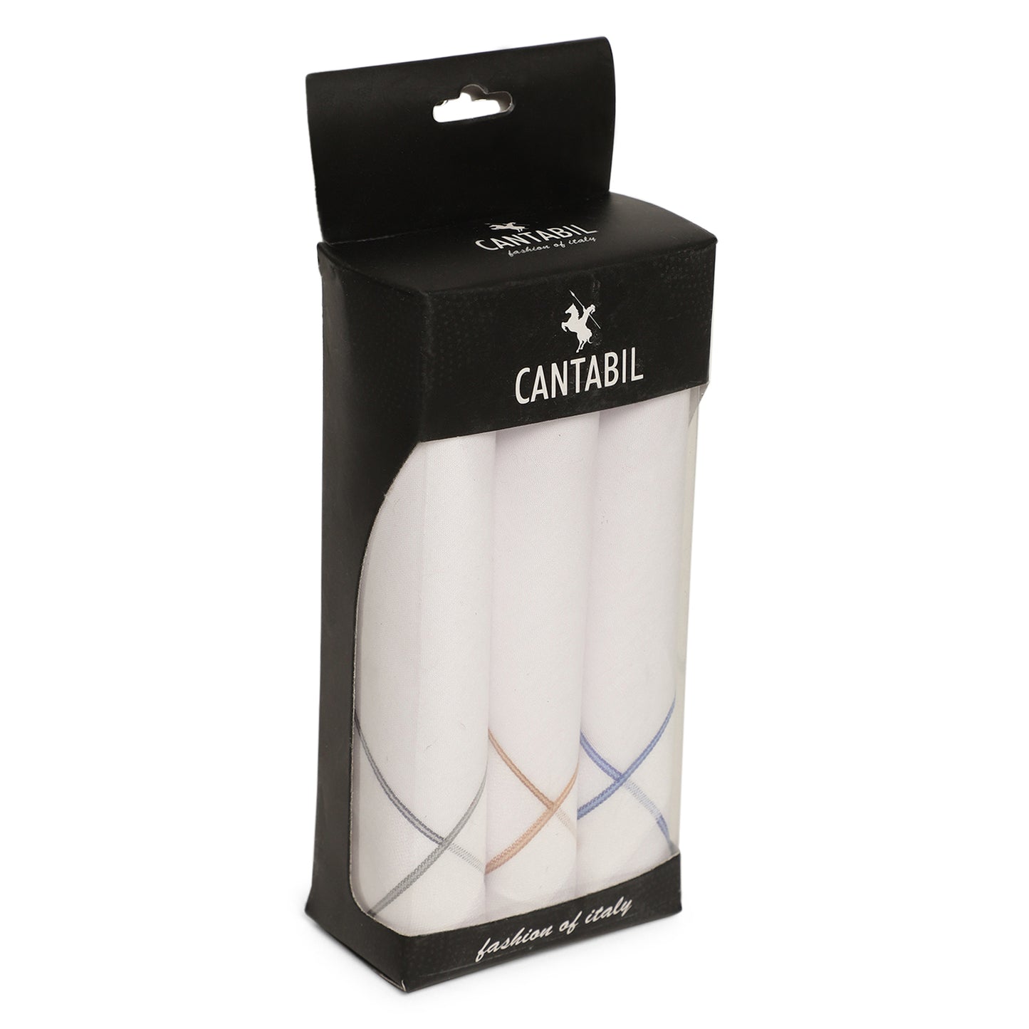 Cantabil Men Pack of 6 Solid Cotton Mix Handkerchief (6809909100683)